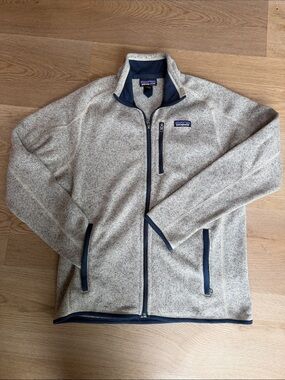 Patagonia Better Sweater Jacket - Cream with Navy Trim